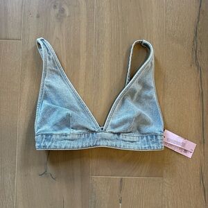 Denim Bra top by Wild Fable NWT size XS